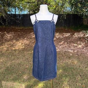 90s vintage Tommy Jeans denim mini dress 🍒🍒